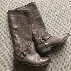 Frye tall phillip harness boots